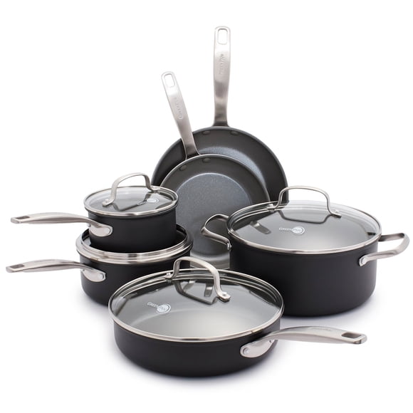 GreenPan Chatham 10-Piece Hard Anodized Ceramic Nonstick Cookware Set