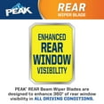 thumbnail image 3 of Peak Rear Wiper Blade - 10", 11", 12", 13", 14", 15", 16", 3 of 5