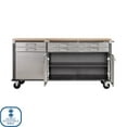 thumbnail image 4 of Seville Classics UltraHD 6-Drawer Rolling Work Center, 75.6" W x 20" D x 37.5" H, 4 of 12