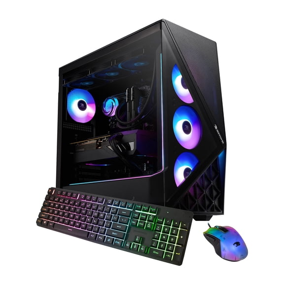 iBUYPOWER Slate Gaming PC Desktop - Intel Core Ultra 7 270K Plus, NVIDIA GeForce RTX 5070 12GB, 32GB DDR5 RAM, 1TB NVMe SSD