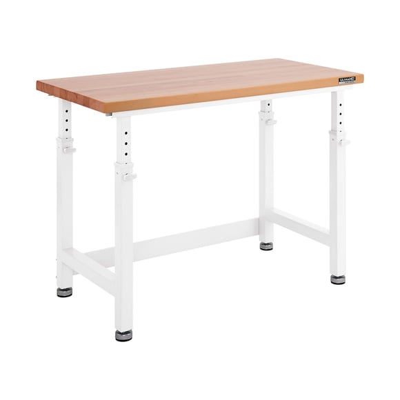 Seville Classics UltraHD Height Adjustable Workbench, 48" W x 24" D x 28.5"-42" H