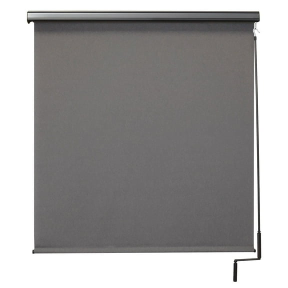Cordless Outdoor Sunshade With Protective Valance