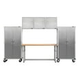 thumbnail image 1 of Seville Classics UltraHD® 6-Piece Steel Garage Cabinet Storage Set With Height Adjustable Workbench, 12 Feet Wide, 1 of 21