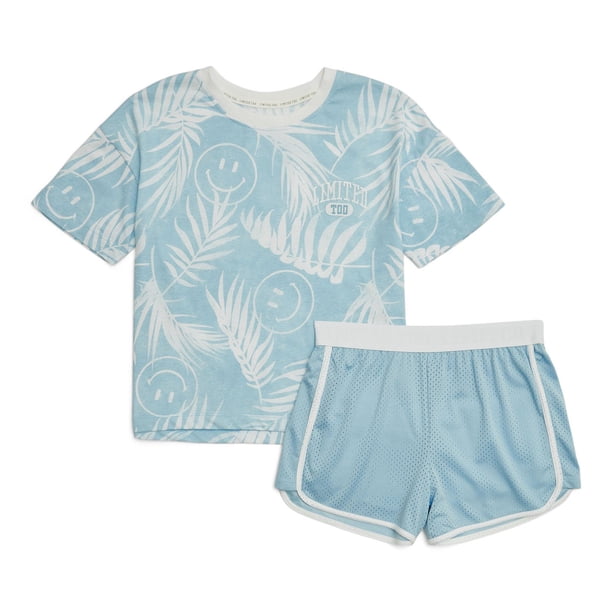 Skort (Jupe-Short) LIMITED TOO Turquoise - Taille 14 - Occasion Très Bon État - Poly/Coton