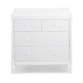 thumbnail image 4 of Delta Children Sawyer 5-Piece Nursery Furniture Set - 4-in-1 Convertible Crib, Dresser, Crib Mattress, Changing Pad & Mattress Protector, White, 4 of 11