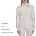 thumbnail image 5 of Halston Women's Velour Quarter-Zip Pullover, 5 of 8