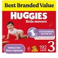 thumbnail image 1 of Huggies Little Movers Baby Diapers, Sizes 3-8, 1 of 14