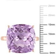 thumbnail image 3 of Pink Amethyst Cushion Cut Ring in 14K Gold, 3 of 5