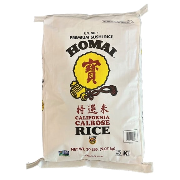 Homai Calrose Premium Sushi Rice, 20 lbs.