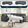 thumbnail image 5 of Serta Ellington Sectional Sleeper Sofa, 5 of 10