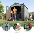 thumbnail image 4 of Lifetime 8' x 7.5' Outdoor Storage Shed, 4 of 18