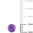 thumbnail image 3 of Round Cut Solitaire Gemstone Stud Earrings in 14K Gold, 3 of 5