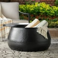 thumbnail image 3 of Member's Mark Hammered Metal Black Coffee Table with Hidden Storage, 3 of 4