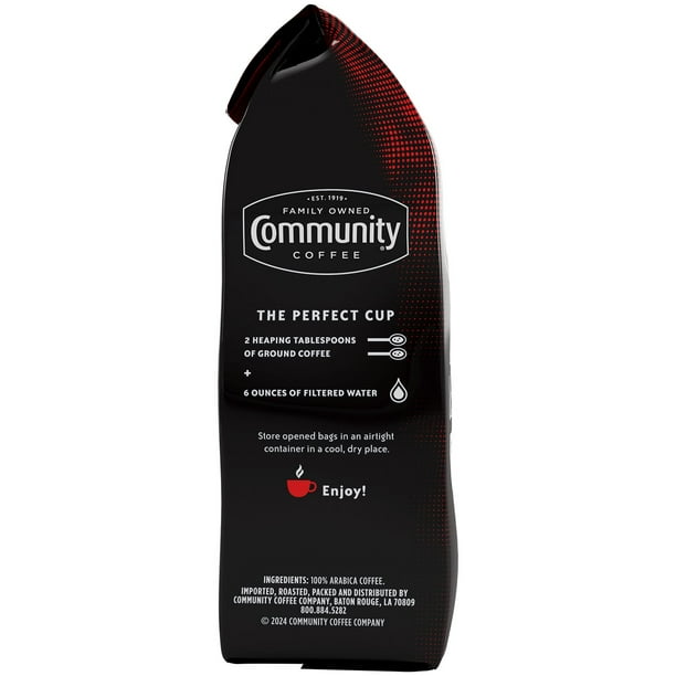Community Coffee Dark & Bold Espresso Roast Ground Coffee, 40 oz