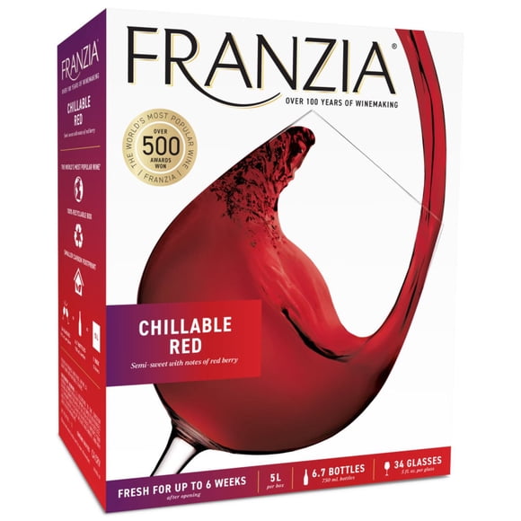 Franzia Chillable Red Blend Wine, 5 L