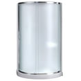 thumbnail image 1 of Breeze 32” x 32” x 77” Corner Shower Kit with Frosted Glass, Walls, Base and Hardware, 1 of 17