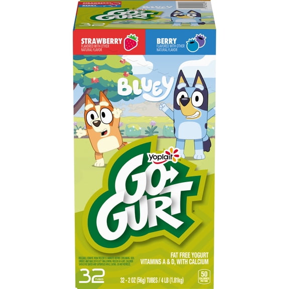 Yoplait Go-Gurt Kids Nonfat Yogurt Variety Pack, 2 oz., 32 ct.