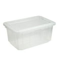 thumbnail interactive-video image 1 of Member's Mark 60 Quart Clear Storage Tote, 17.2" D x 25.7" W x 12.0" H, 1 pack or 4 pack, 1 of 7