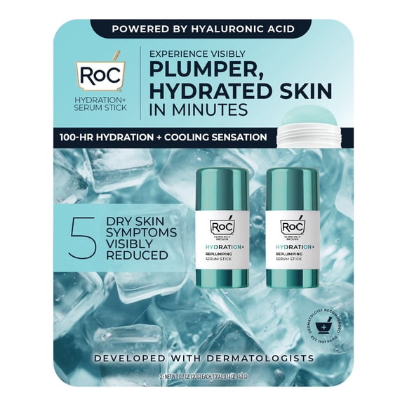 RoC Hydration+ Replumping Serum Stick, 0.7 fl. oz., 2 pk.