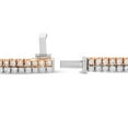 thumbnail image 2 of 3.50 C.T. TW Round Cut Two Row Diamond Tennis Bracelet in 14K Gold, 2 of 8