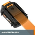 thumbnail image 3 of Worx 20V Power Share 2.0 Ah Max  Lithium-Ion Replacement Battery, 3 of 8