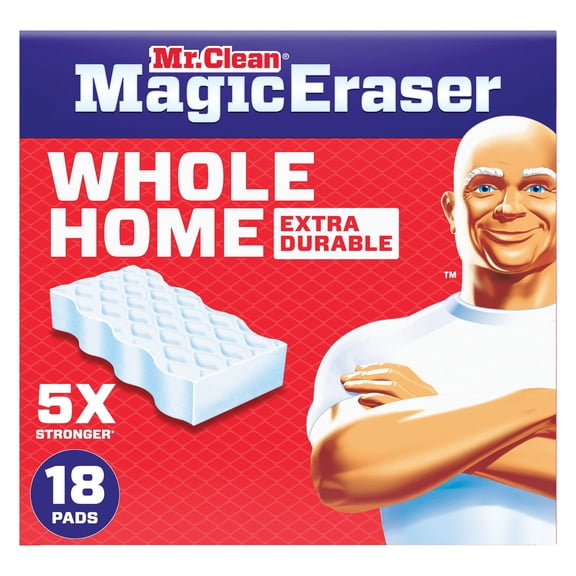 Mr. Clean Magic Eraser Whole Home Extra Durable Cleaning Sponges, 18ct.