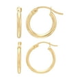 thumbnail image 2 of Hoop Earring Set in 14K Gold, 2 of 11