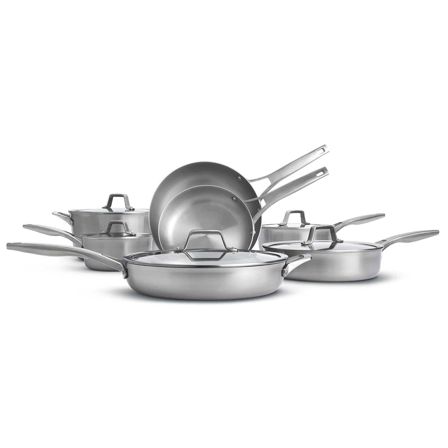 Calphalon Premier 12-Piece Triply Stainless Steel Cookware Set