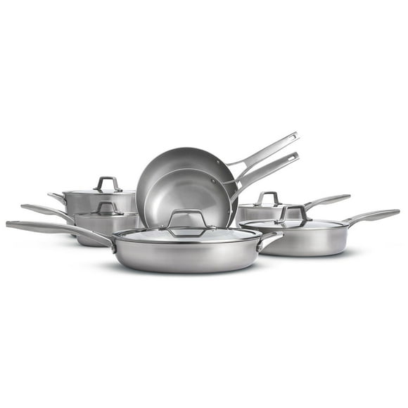 Calphalon Premier 12-Piece Triply Stainless Steel Cookware Set