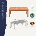 thumbnail image 7 of Amazonia Valencia Eucalyptus Deep Seating Set, 4pc, 7 of 9