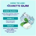 thumbnail image 9 of Nicorette Nicotine Gum, 2 mg, White Ice Mint, 200 ct., 9 of 10