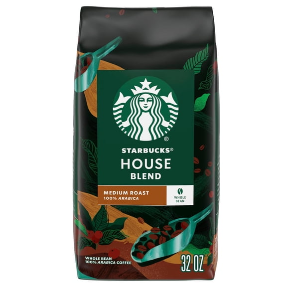 Starbucks Medium Roast Whole Bean, House Blend, 32 oz.