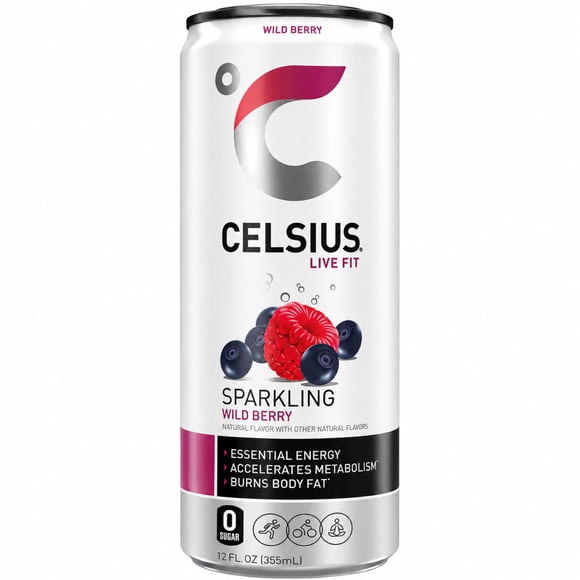 Celsius Sparkling Wild Berry, Single, 12 fl. oz.