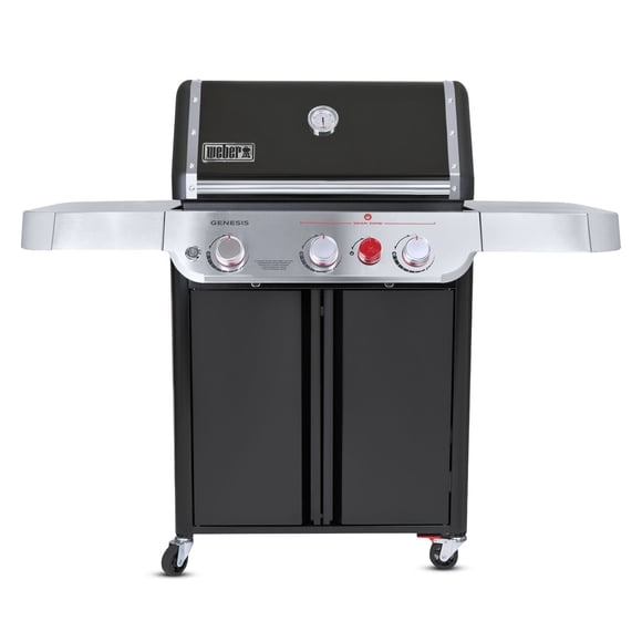Weber Genesis  E‑325 3‑Burner Liquid Propane Gas Grill with Sear Zone & Side Tables, Black