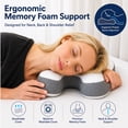 thumbnail image 3 of Imaginarium Ergonomic Memory Foam Beauty Pillow with Cooling Cover, 3 of 7