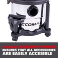 thumbnail image 8 of Ecomax 5 Gal. 4.0 HP Stainless Steel Wet/Dry Vacuum with Hose and Accessories, 8 of 9