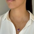 thumbnail image 6 of Solitaire Gemstone Pendant Necklace in 14K Gold, 6 of 6