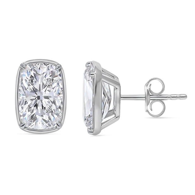 Lab Created Diamond Cushion Cut Diamond Stud Earrings