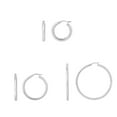 thumbnail image 1 of High Polish Hoop Earrings in 14K Gold, 1 of 5