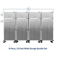 thumbnail image 2 of Seville Classics UltraHD 8-Piece Rolling Steel Garage Storage Cabinet With Stacker Set, 12 Feet Wide, 2 of 15