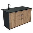 thumbnail image 8 of Keter Signature Collection Resin Outdoor Compact Kitchen, Venetian, 8 of 11