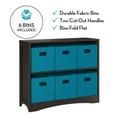 thumbnail image 6 of RiverRidge Horizontal Bookcase with 6 Bins, Assorted Shelf and Bin Colors, 6 of 6