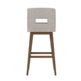 thumbnail image 9 of HH2 Home Upholstered Key Back Wood Adjustable Height Swivel Bar Stool, 9 of 19