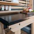 thumbnail image 5 of Backyard Discovery 48" Cedar Buffet Hutch Serving Station with Steel Countertop, 5 of 13