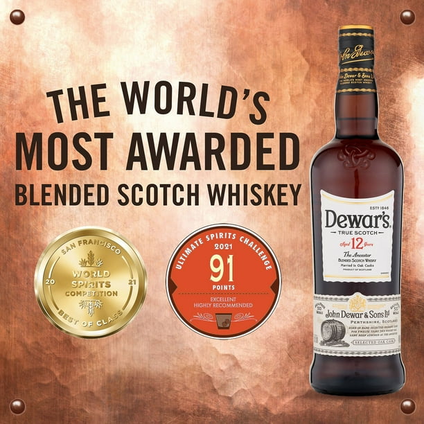 Dewar's 12 Year Special Reserve Blended Scotch Whisky 750 ml