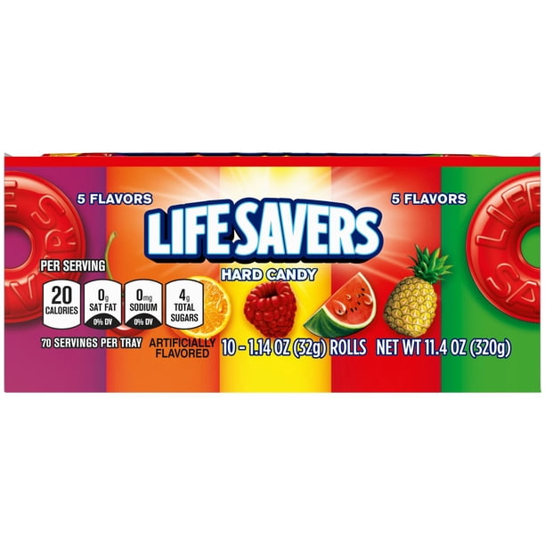 LIFE SAVERS Five Flavor キャンディヒンジボックス Life Savers 5 Flavors Hard Candy, 1.14 oz., 20 pk. - Samsclub.com