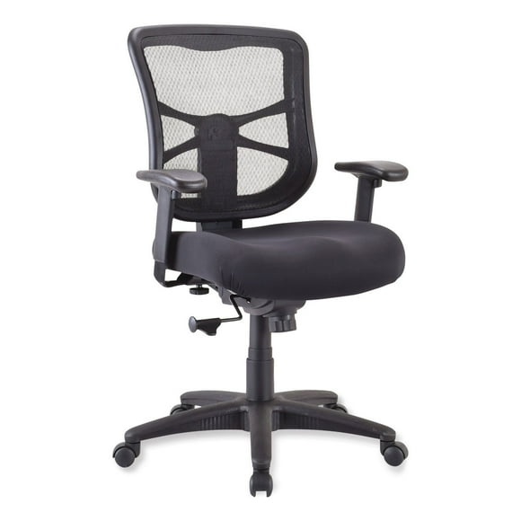 Alera Elusion Series Mesh Mid-Back Swivel/Tilt Chair, Black