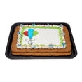thumbnail image 1 of Party Balloons Half Sheet Cookie Cake, Red, Light Blue, and Green Design, 1 of 1