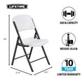 thumbnail image 3 of Lifetime Commercial Grade Contoured Folding Chair, Assorted Colors 4 Pack, 3 of 12