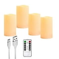 thumbnail image 1 of Deck Impressions Rechargeable Indoor/Outdoor Candles, 4-Pack, 1 of 8